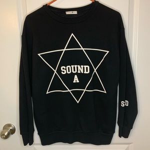 SHEIN Black Sound A Women’s Sweatshirt